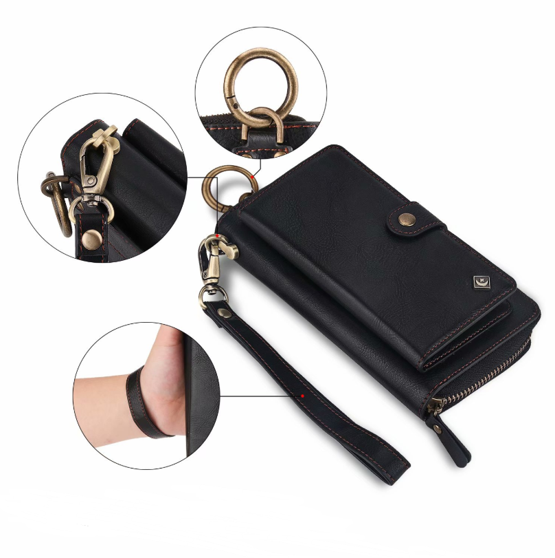 New Multi-function Mobile Phone Case Phone Shell Zipper Wallet Set Car Function Case