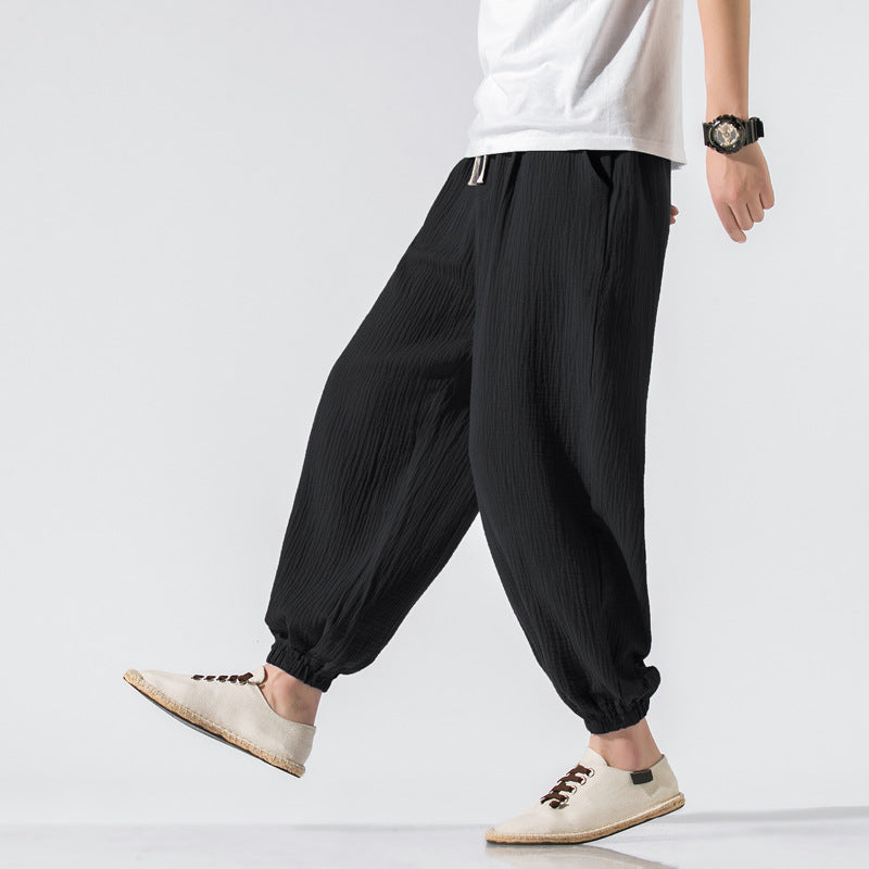Thin Pants Plus Size Casual Pants Harem Wide Leg Men