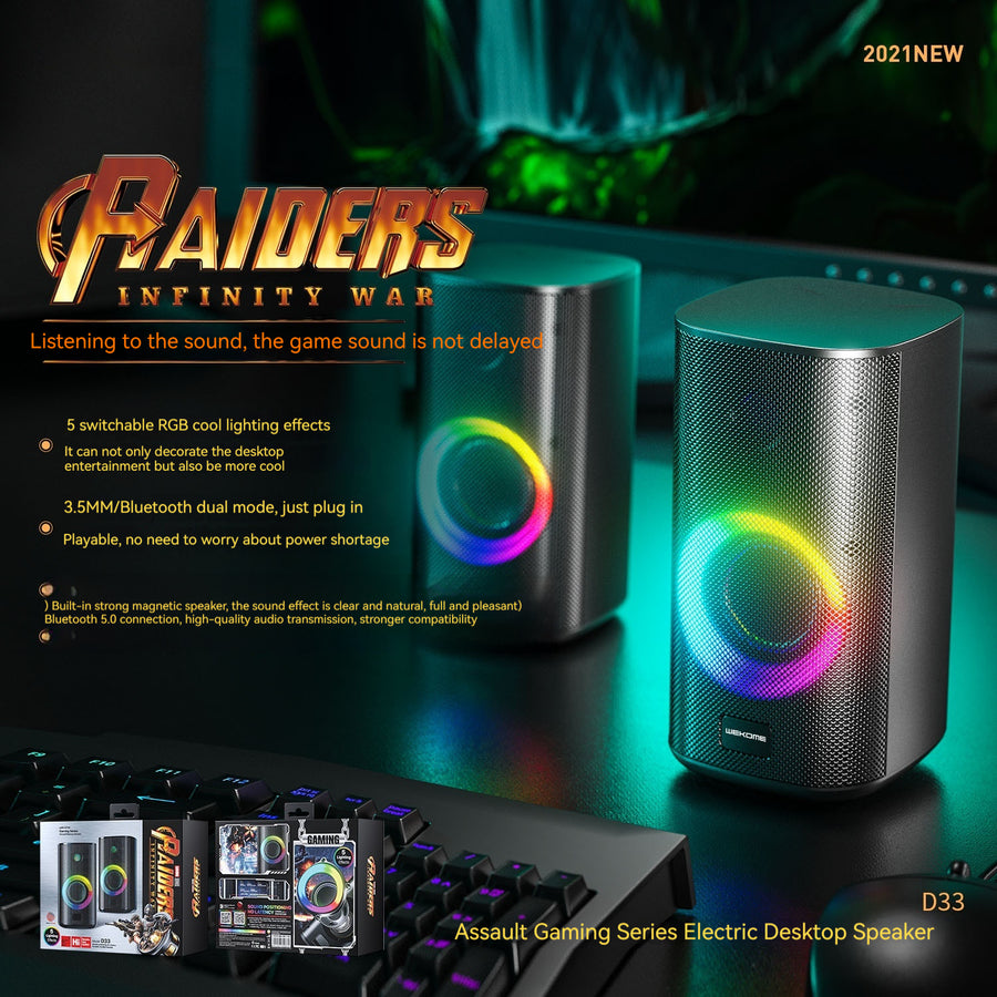 Game Colorful E-sports Desktop Bluetooth Speaker Dual Speaker Computer Stereo
