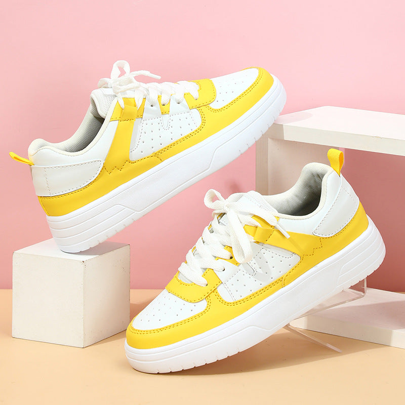 Platform Sneakers, Soft Sole, Black, Pink, White or Grey
