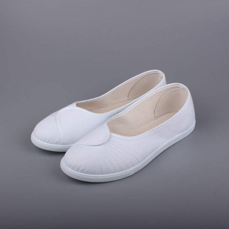 Soft Sole Breathable Casual White Sneakers - Lightweight
