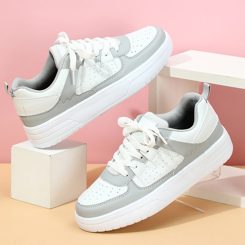 Platform Sneakers, Soft Sole, Black, Pink, White or Grey