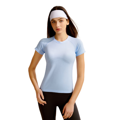 New Women's Short-sleeve Yoga Top