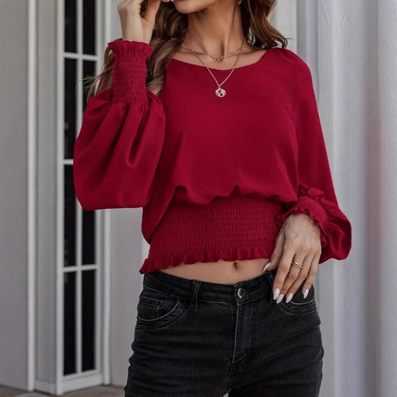 Womens Loose-fitting Top For Fallwinter