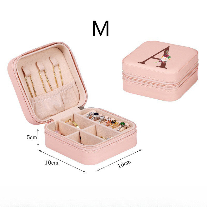 Draagbaar accessoires sieraden opbergdoos 26 printing