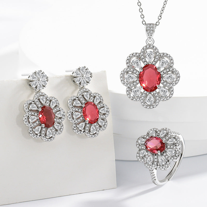 Bride Jewelry Earrings Necklace Suit