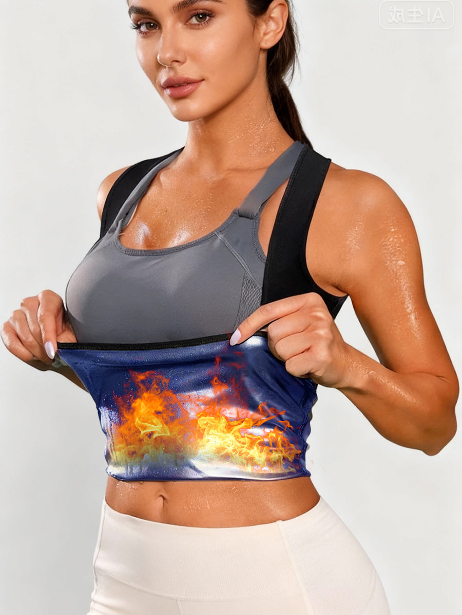 Sauna Vest for Women Sweat Waist Trainer Suit Workout Tank