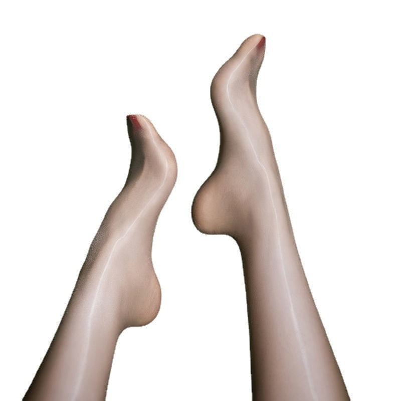 Melted-silk Sheen Seamless Traceless Open-crotch-free Pantyhose