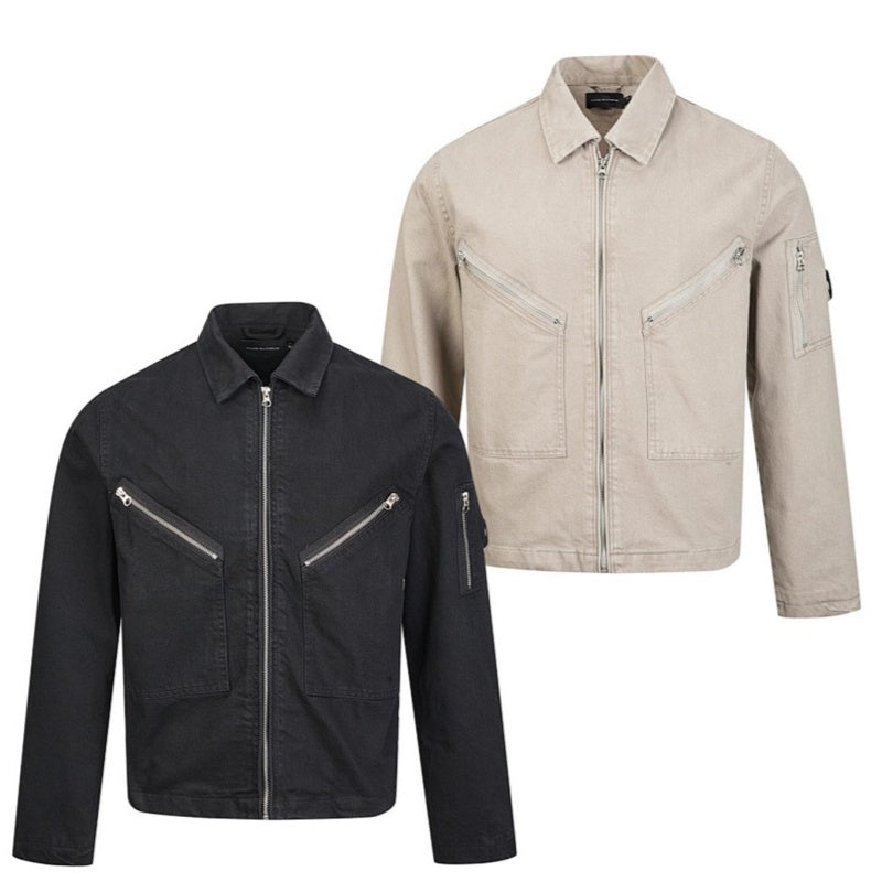 Loose-fit Casual Straight-shoulder Jacket