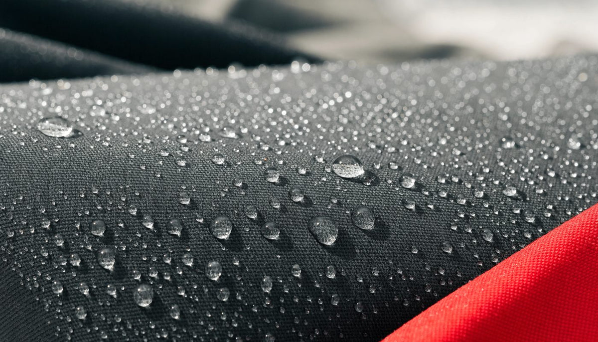 Water beading on technical fabric