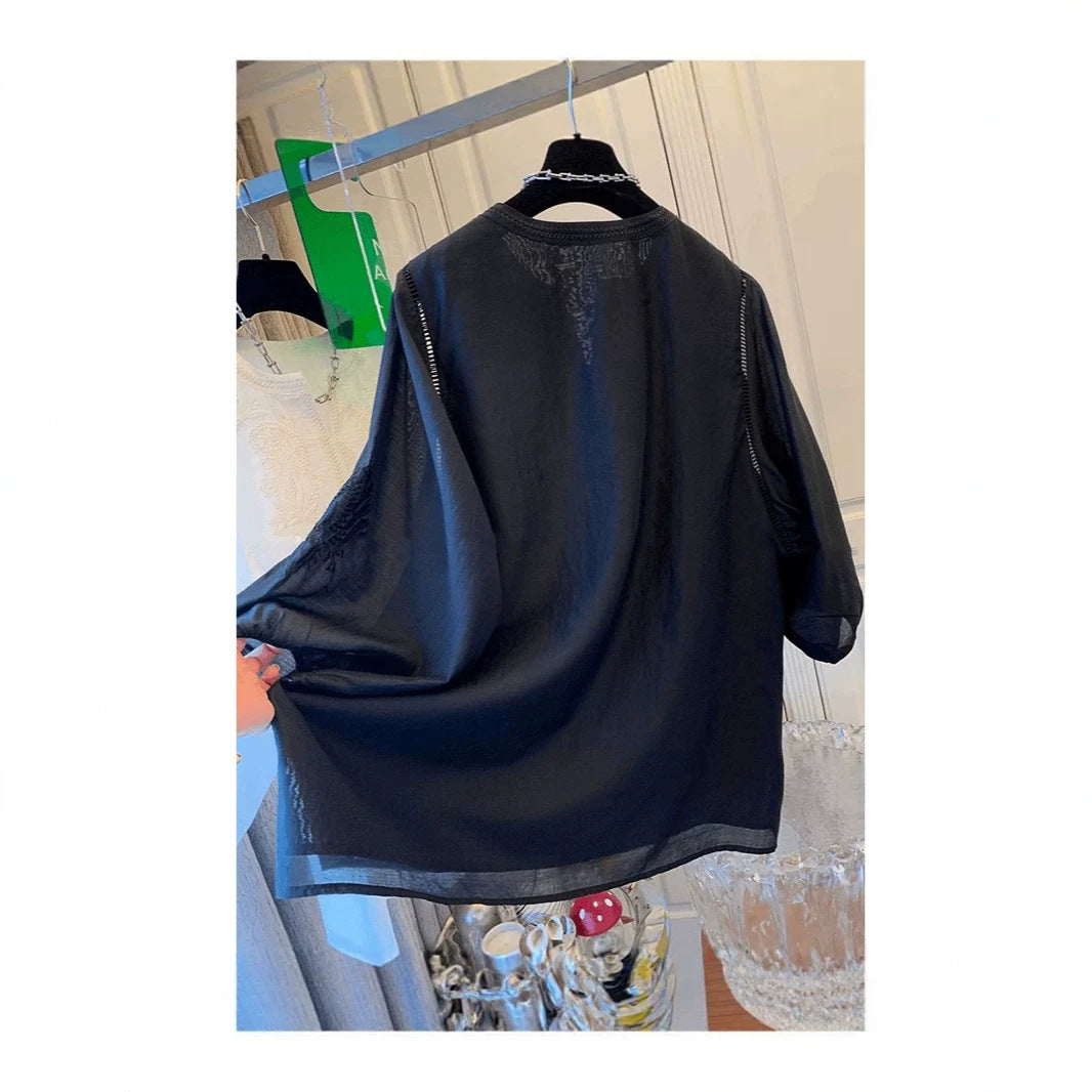 Relaxed Fit Designer Inspired Shirt For Plus Size Women