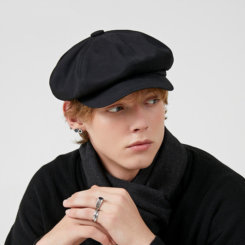 All-matching Newsboy Cap Painter British Retro Hat Octagonal