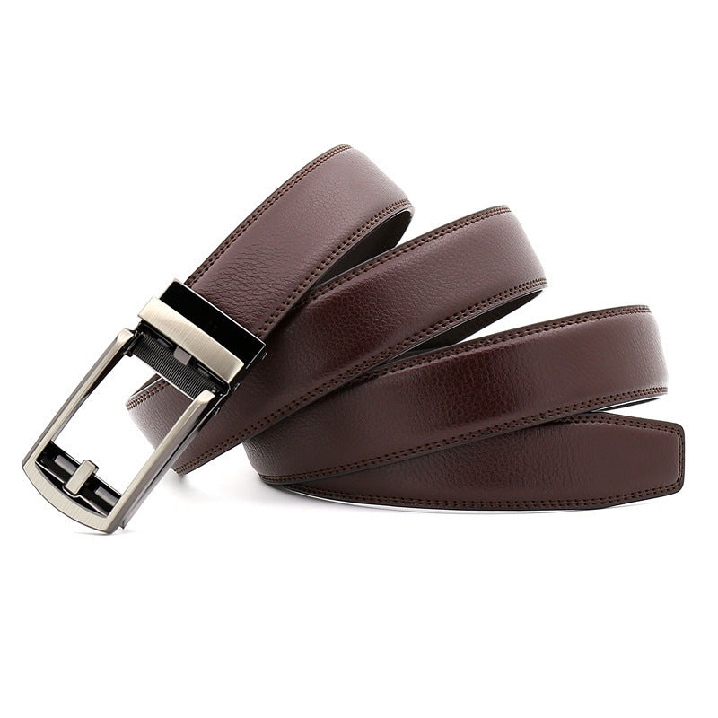 Men's Cowhide Belt Belt Pant