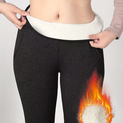 Autumn and Winter Cashmere Plus Velvet Thick Leggings