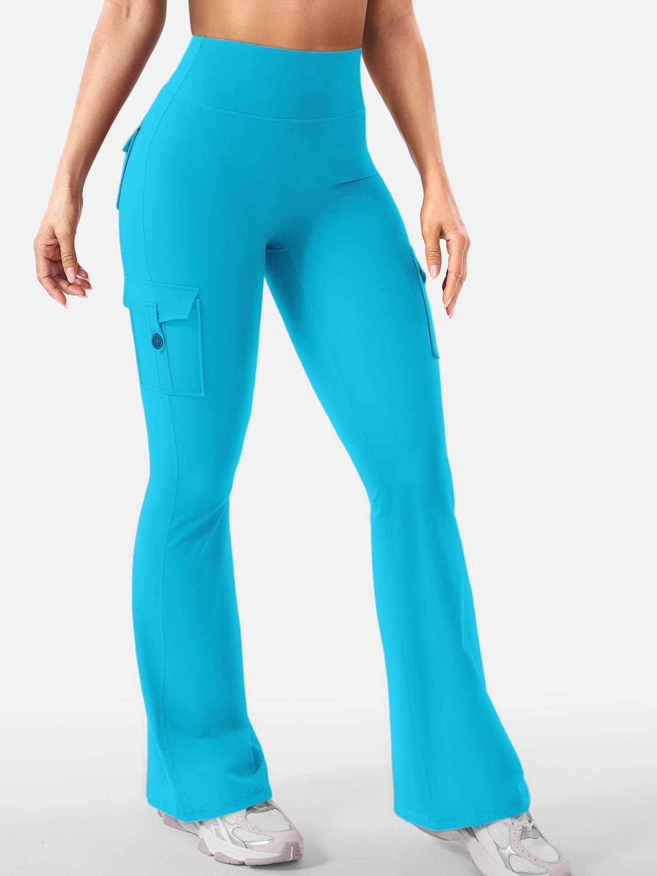 Womens Solid-color Outdoor Sports Tight Pants