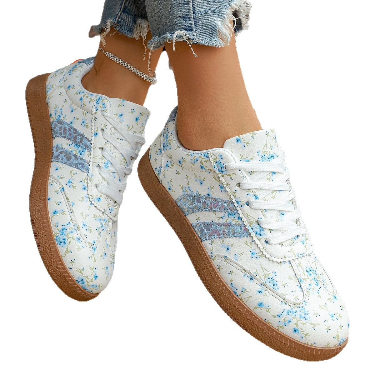 Casual Versatile Low-top Sneakers Fashionable Womens Flats