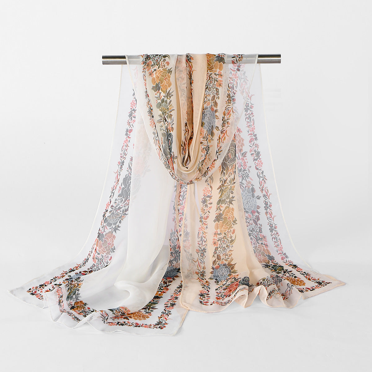 Floral Elegant Versatile Womens Fashionable Outer Shawl