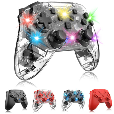 Wireless Wake-up Burst Wireless Bluetooth Transparent Lighted Gamepad