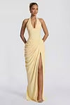 Womens Slit Mermaid Evening Gown Long Dress