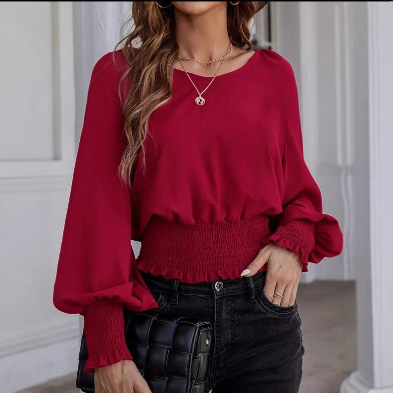 Womens Loose-fitting Top For Fallwinter