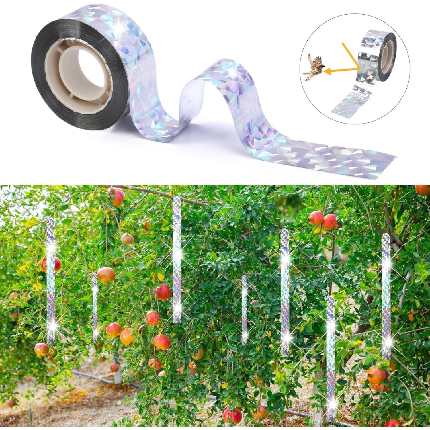 3 rolls bird repellent tape 2 4