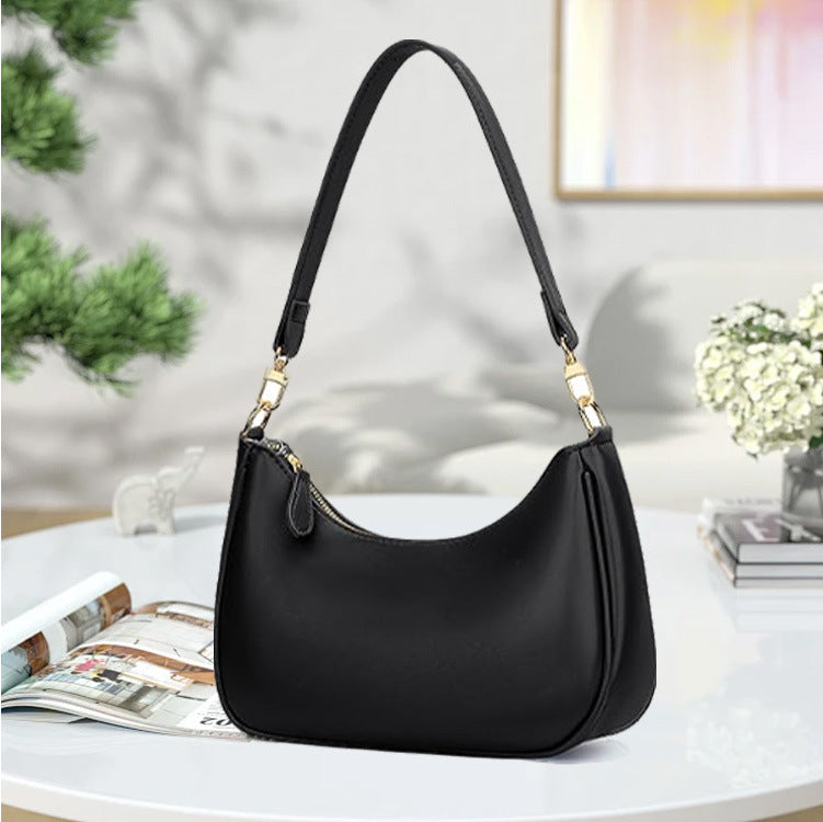 Minimalist Textured Shoulder Bag Trendy Crossbody Bag