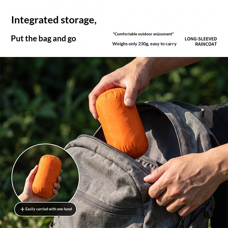 Outdoor Lightweight 3-in-1 Multi-Functional Rain Poncho For Hiking