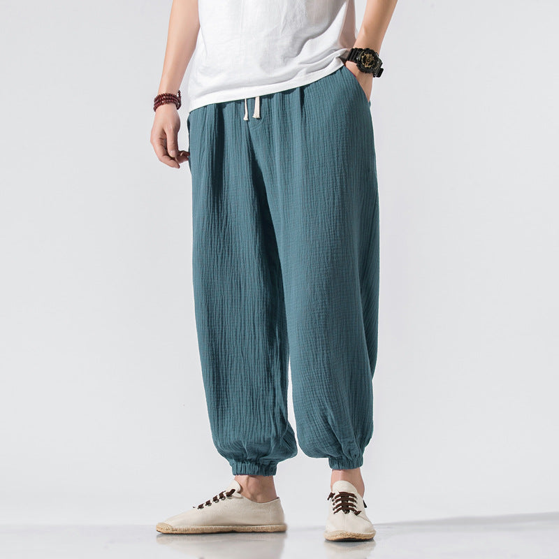 Thin Pants Plus Size Casual Pants Harem Wide Leg Men