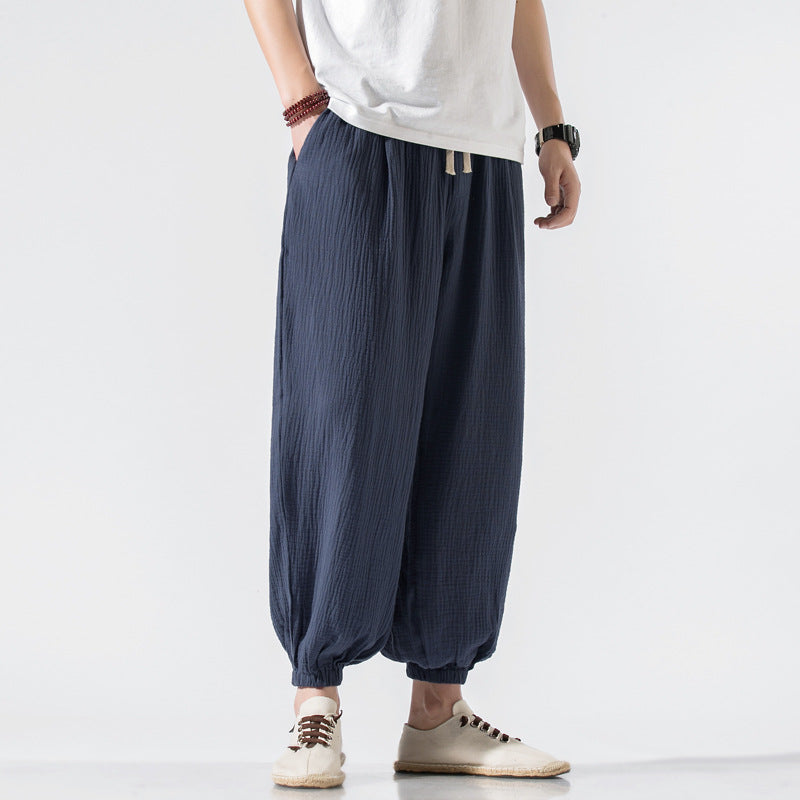 Thin Pants Plus Size Casual Pants Harem Wide Leg Men