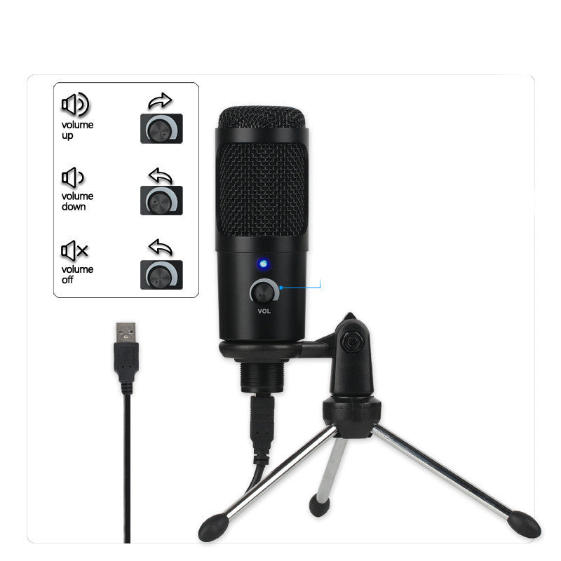 Microphone Computer Game Voice Microphone Live Recording Condenser