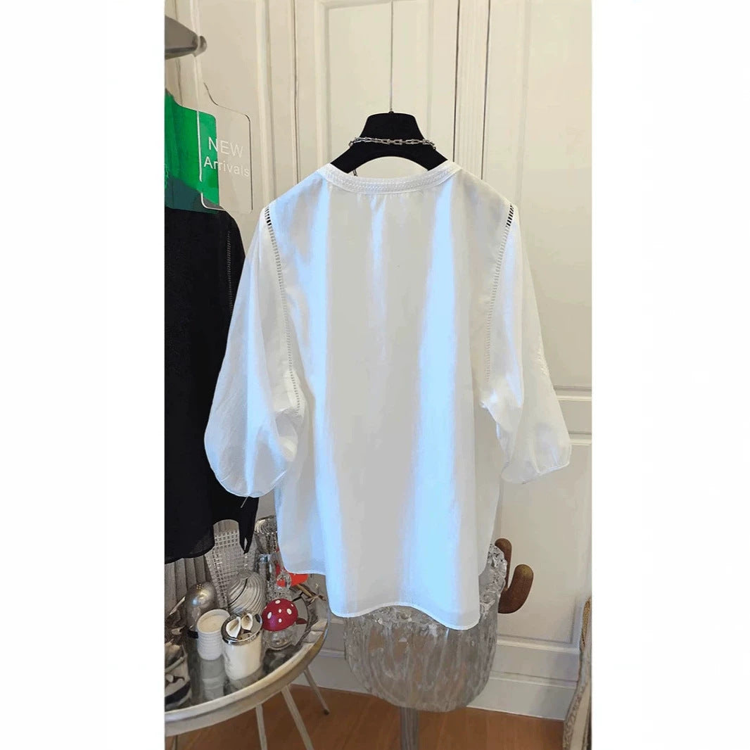 Relaxed Fit Designer Inspired Shirt For Plus Size Women