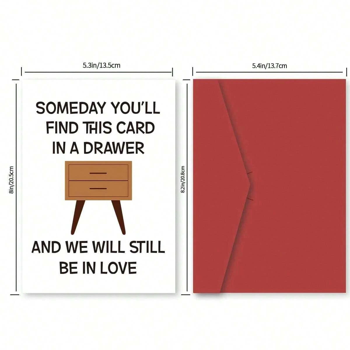 Birthday Greeting Card with Envelope Text
