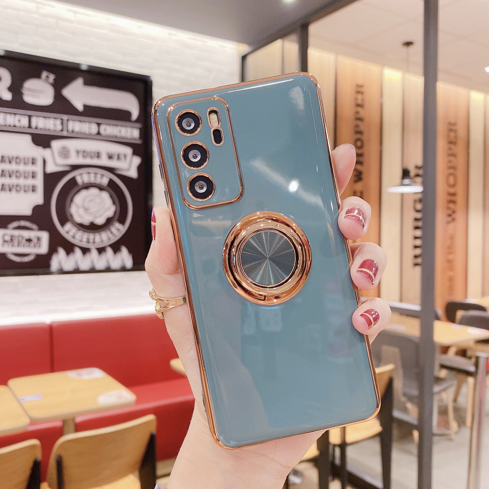 Mobile Phone Shell P40PRO Ring Buckle Bracket Magnetic Car