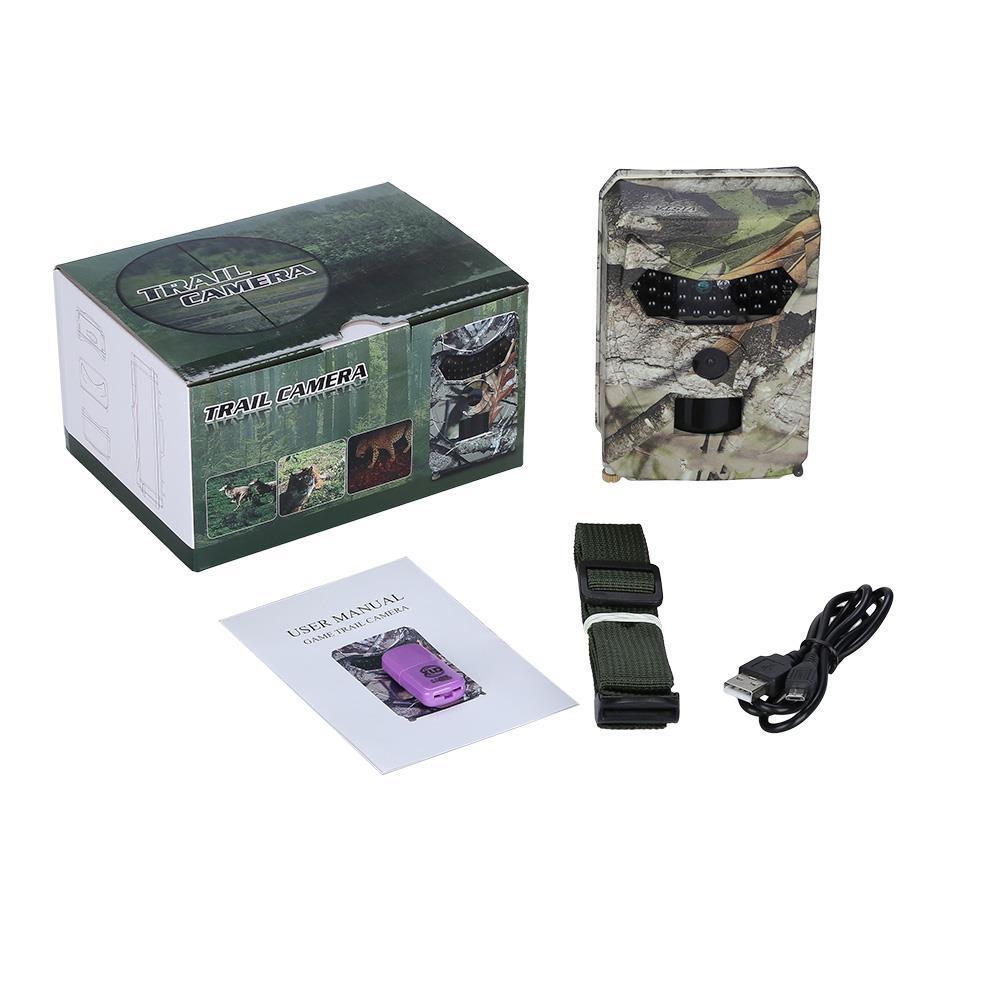 1080P Trail Camera Hunting Game Camera Outdoor Wildlife Scouting PIR Sensor Infrared Night Vision