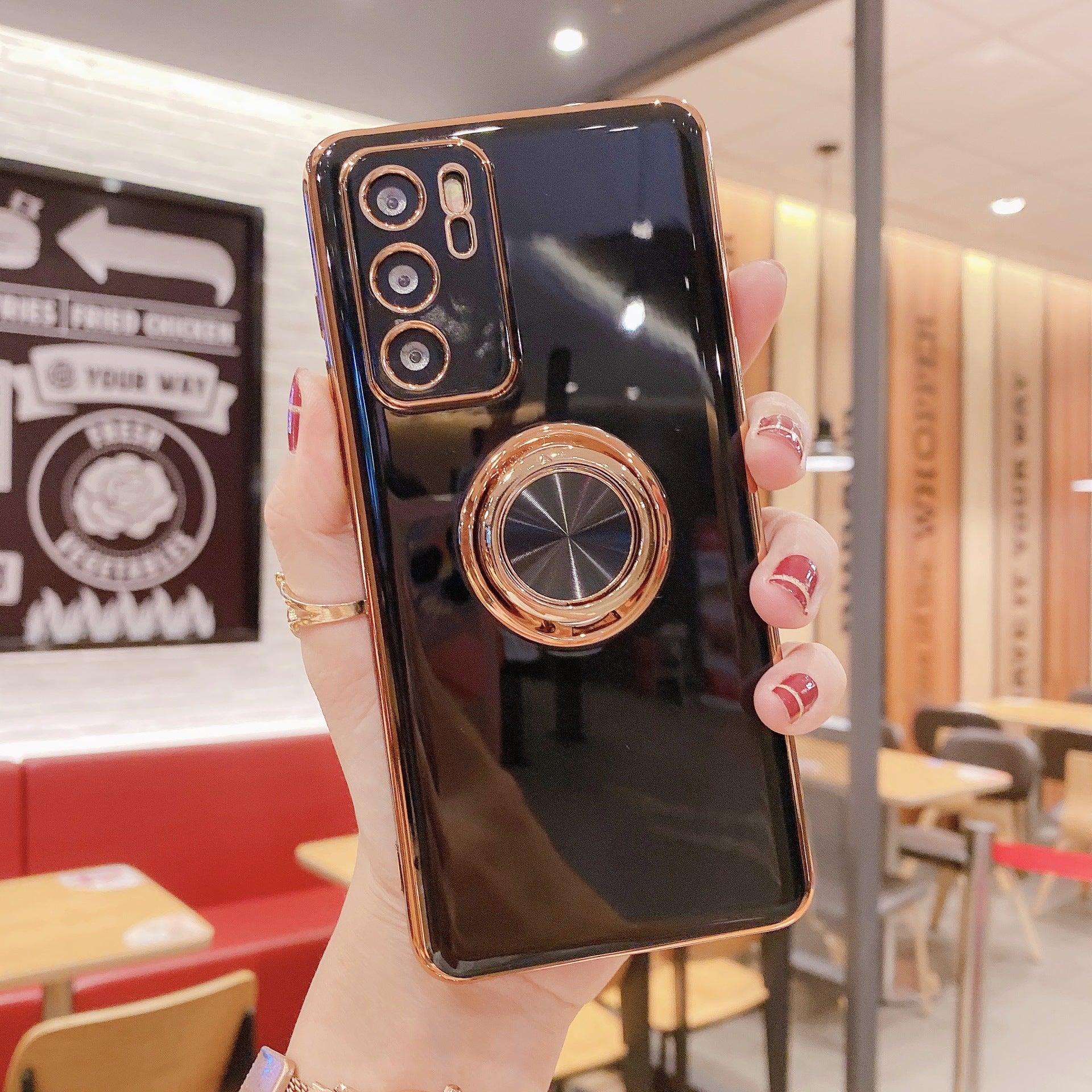 Mobile Phone Shell P40PRO Ring Buckle Bracket Magnetic Car