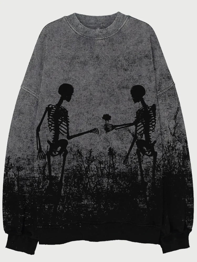 Men's 3D Print T-Shirt, Skeleton and Landscape Designs