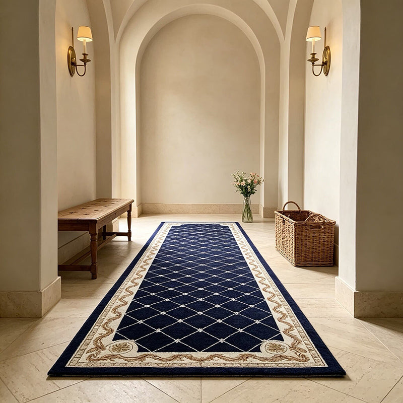 European and American Style Vintage Geometric Pattern Carpet