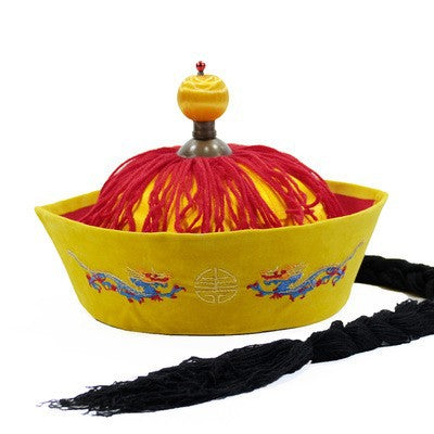 Black Dance Table Performance Hat Emperor Qianlong