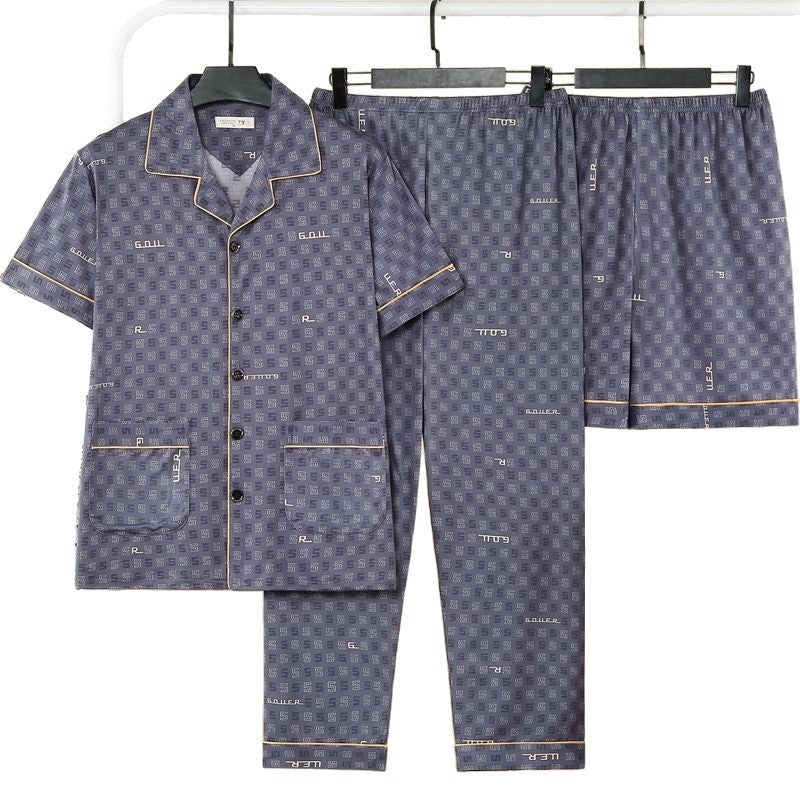 Men's Summer Short-sleeve Pants for Spring and Autumn