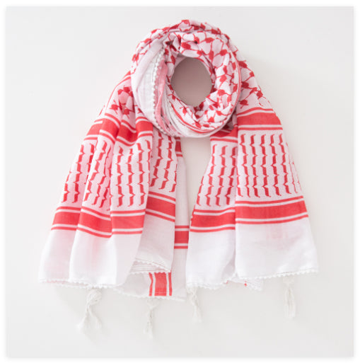 Men's Keffiyeh Jacquard Warp Knitting