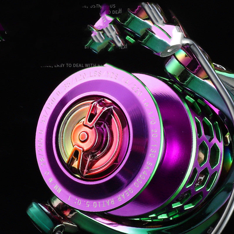 Colorful Spinning Wheel Shopee Fishing Reel Honeycomb Hole