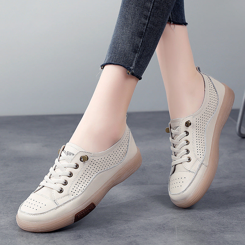 Womens Hollowed-out Versatile Casual Sneakers