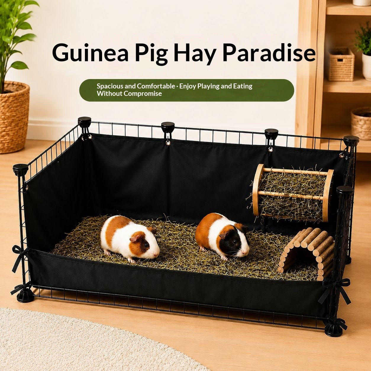 Waterproof Large Capacity Waste Reducing Rabbit Hay Storage