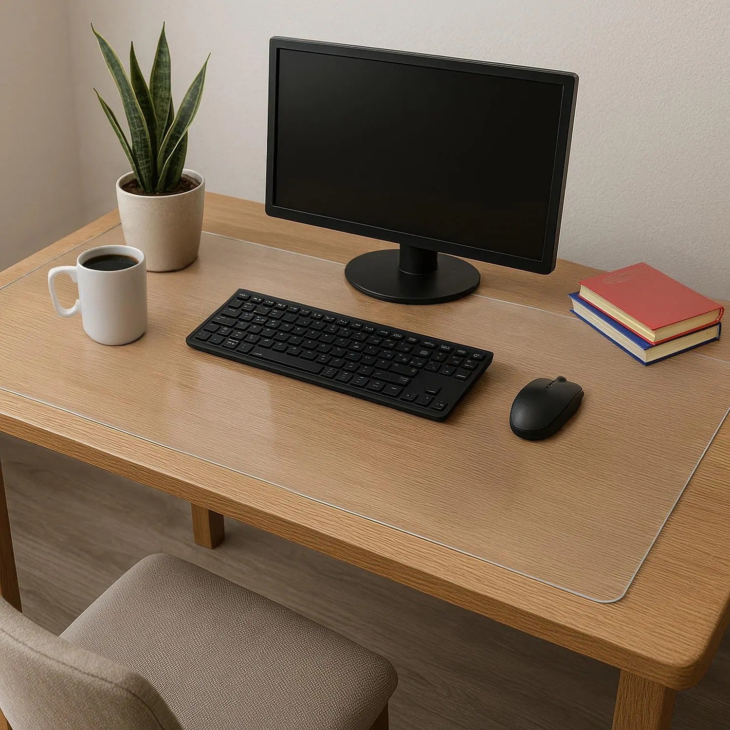 Transparant pvc tafel hoes bureau beschermer mat