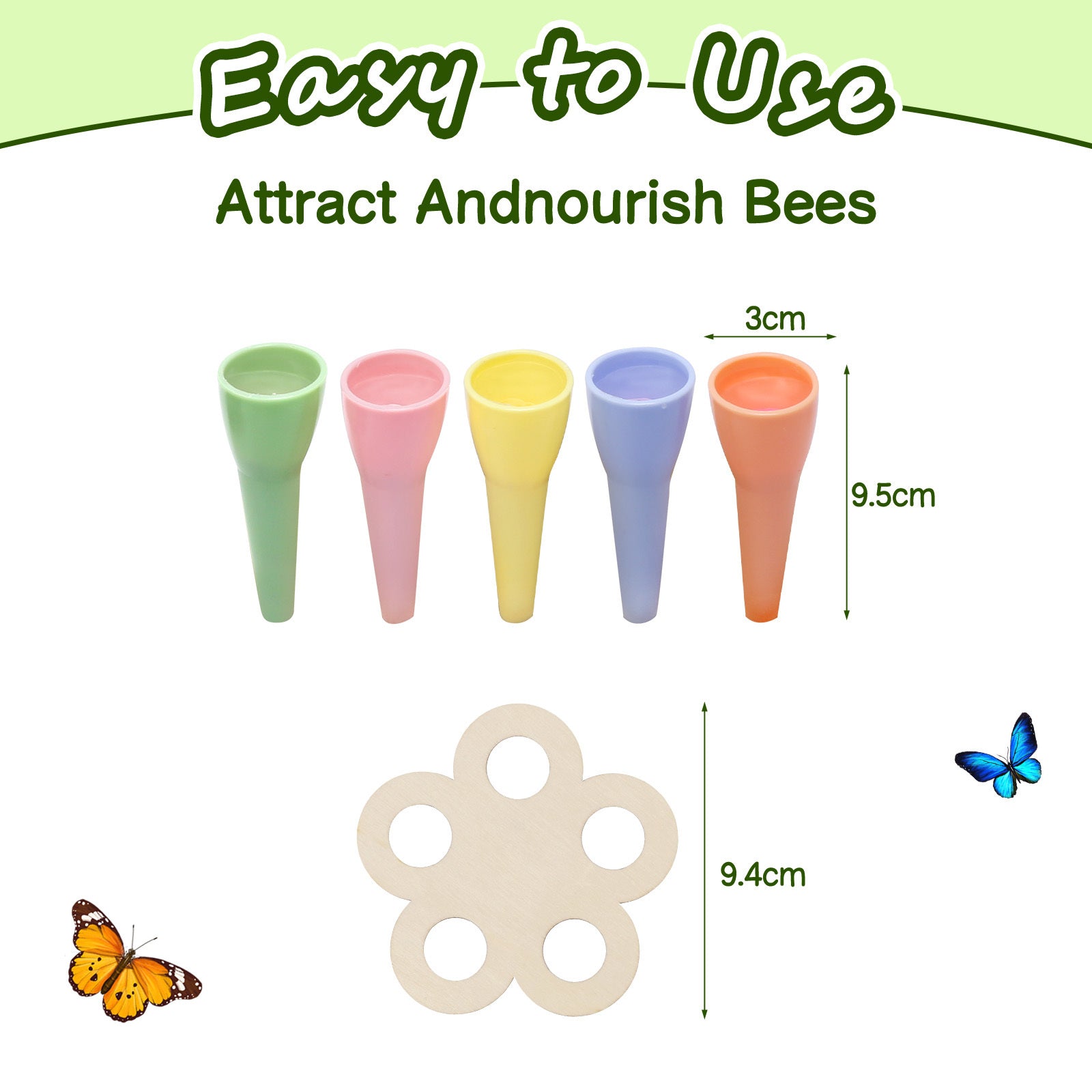 Set 10 bee insect waterers