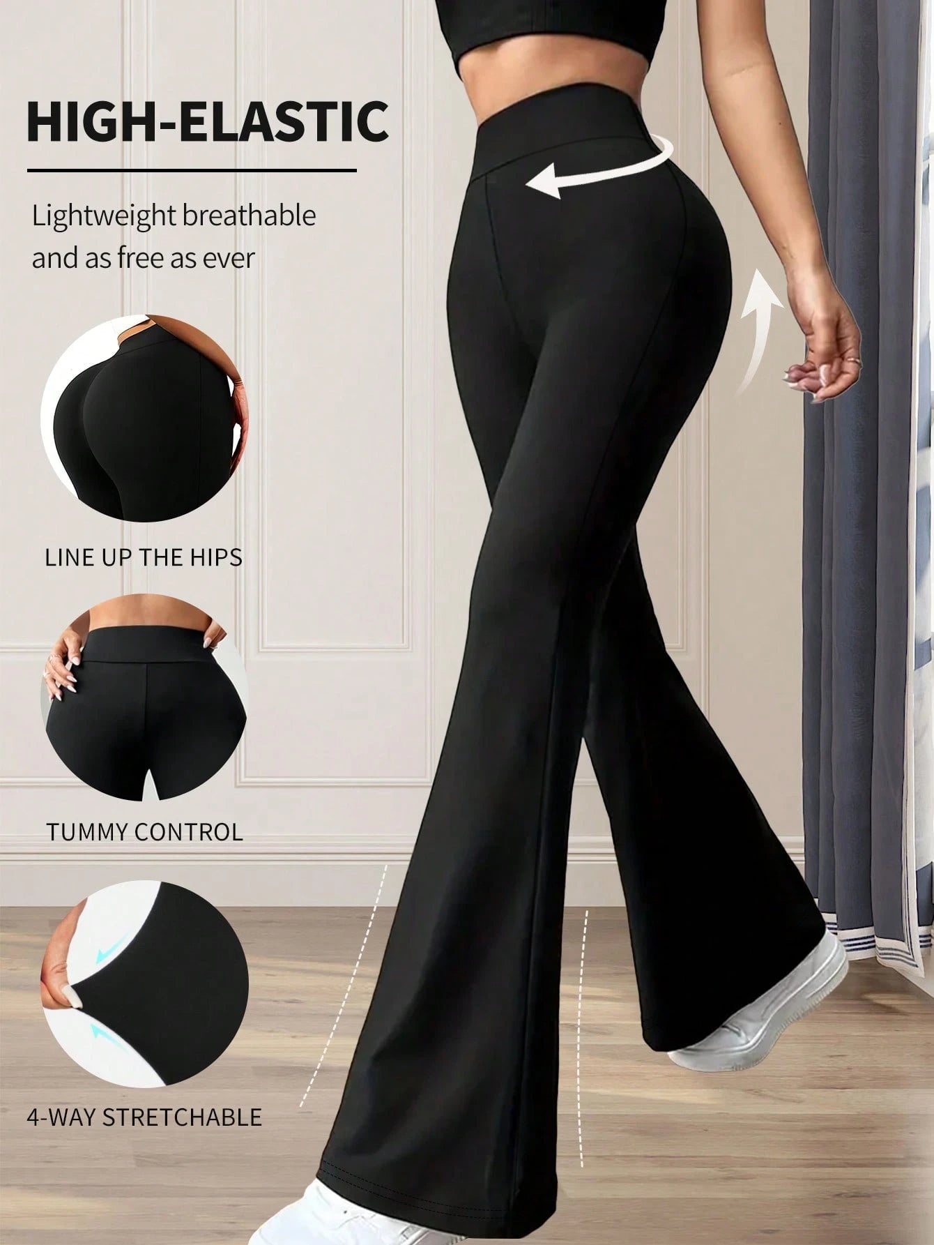 Plus Size Confortbel Workout Leggings Womens Sofy Yoga High