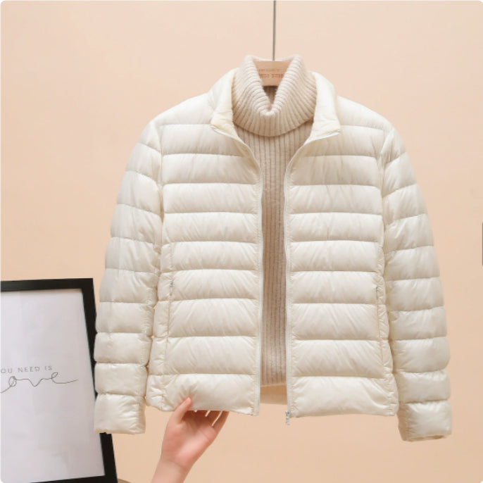 Womens Lightweight Padded Short Down Jacket