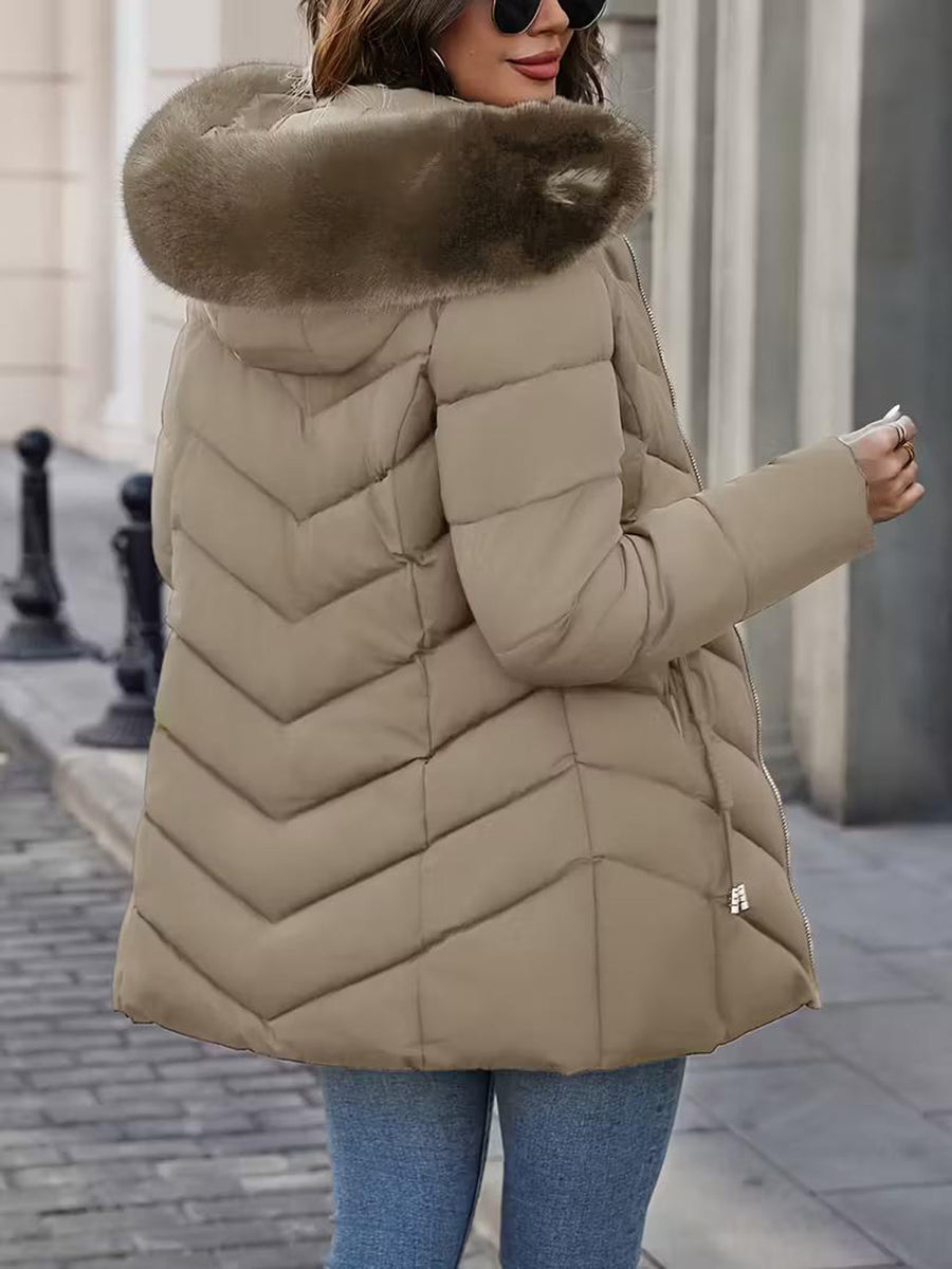 Mid-length Casual Versatile Cotton-padded Coat For Women