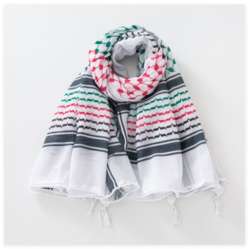 Men's Keffiyeh Jacquard Warp Knitting