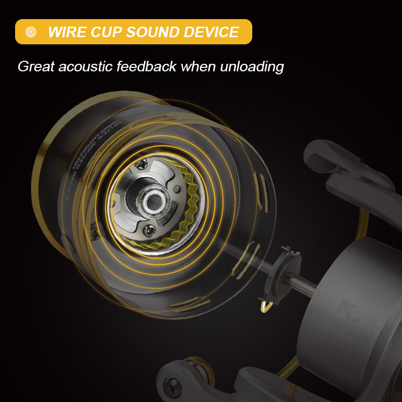 All Metal Diagonal CNC Sea Pole Wheel Rocker Spinning